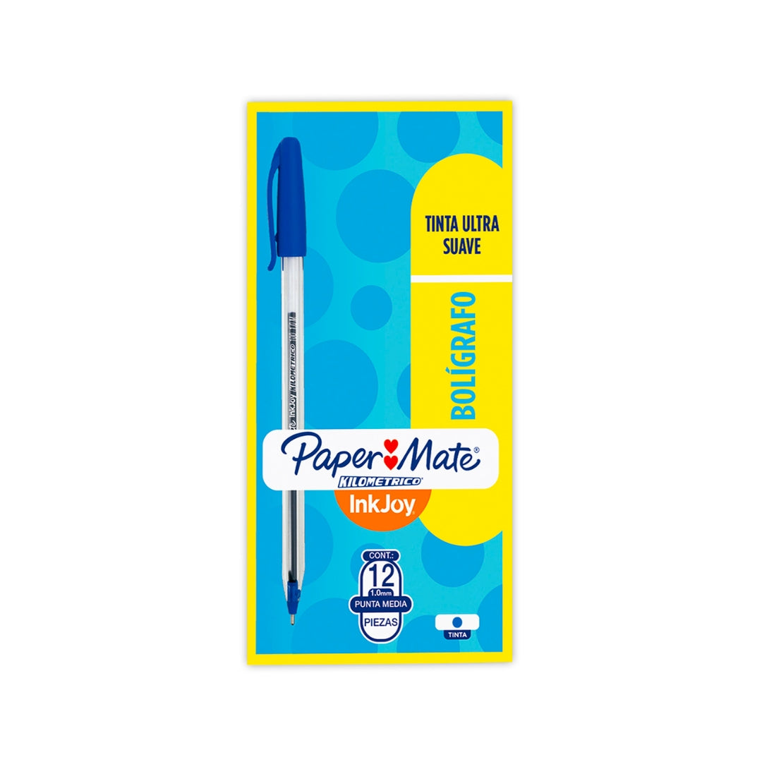 Bolígrafo Kilométrico PM Azul 100 c/Tapa - Pieza