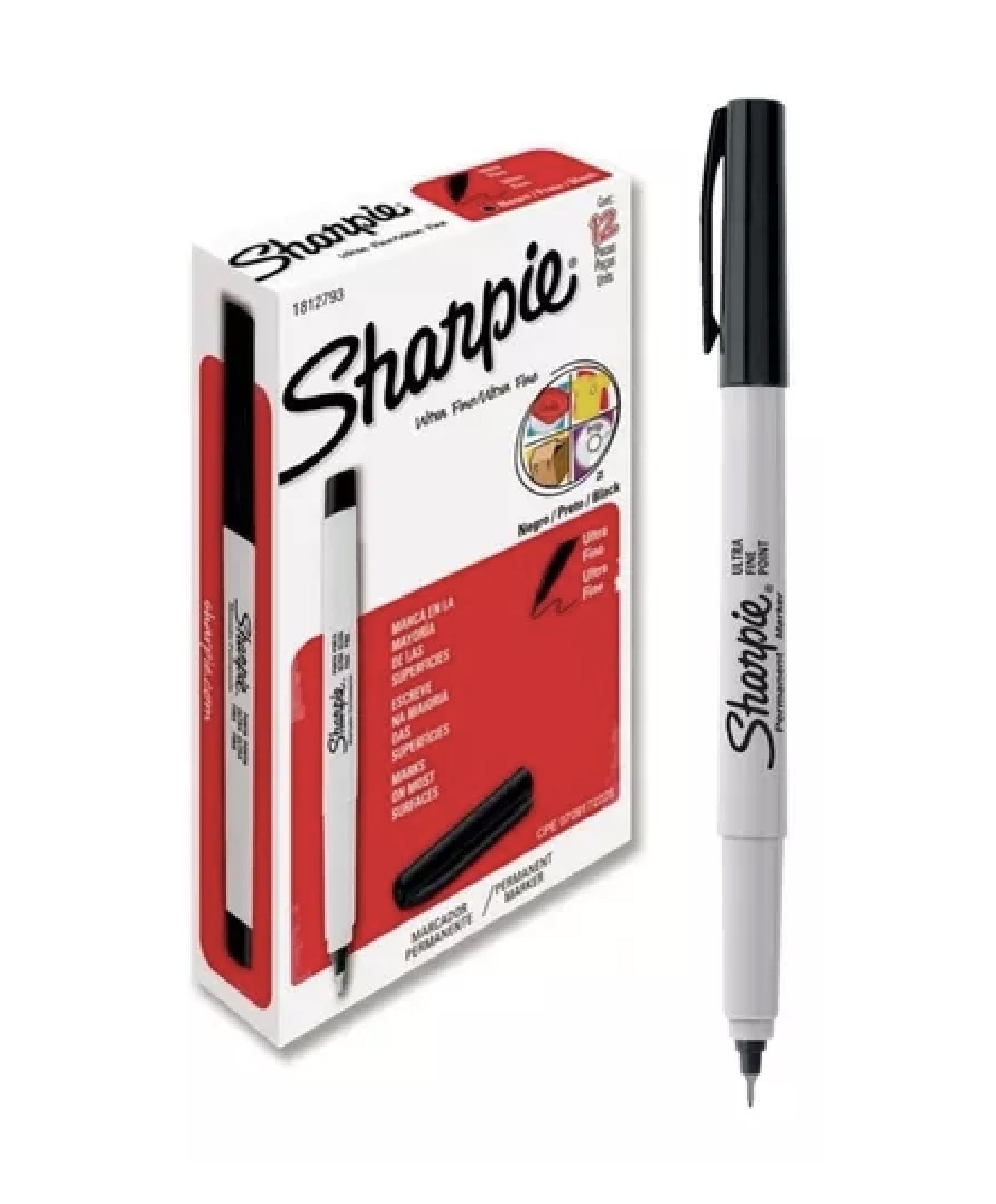 MARCADOR SHARPIE ULTRA FINO NEGRO PIEZA